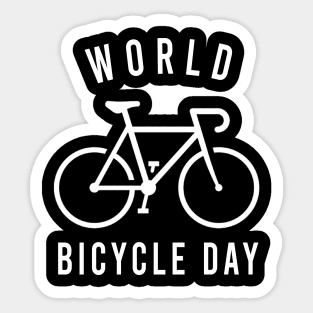 world bicycle day Sticker